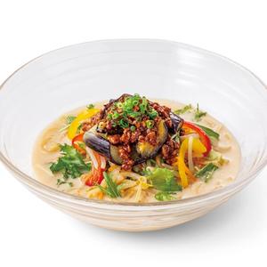 麻婆茄子の冷やしちゃんぽん