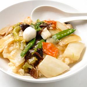 中華丼(あんかけご飯) ()