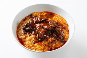 牛あいがけ 麻婆丼