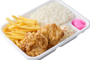 からポテ弁当(油からあげ2個・フライドポテト)