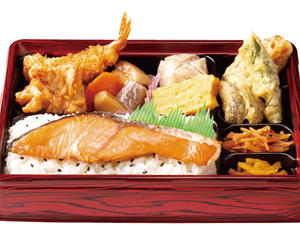 銀鮭塩焼きの彩り幕の内弁当