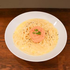 明太豆乳クリームパスタ