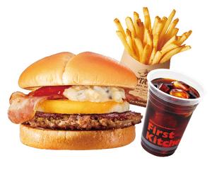 ベーコンエッグバーガーセット