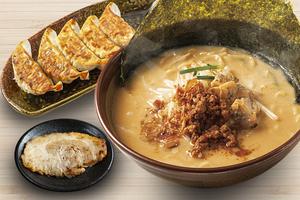 麺場 田所商店 江戸前味噌らーめん+炙りチャーシュー1枚+餃子