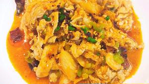キムチ豚肉炒め