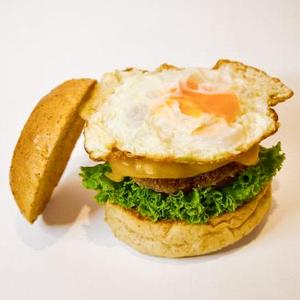 フライドエッグチーズバーガーセット Fried Egg Cheeseburger Set
