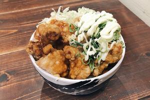 甘酢あんかけ唐揚げ×ネギマヨ唐揚げ丼
