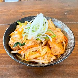 豚バラキムチ丼