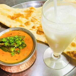 オクラとチキンカレーセット OKURA AND CHICKEN CURRY SET