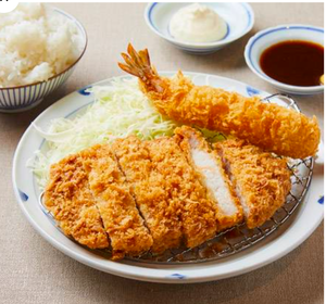 ロース＆エビフライ弁当 Pork Loin Cutlet ＆ Fried Shrimp Bento Box