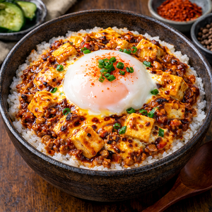 温玉のせチーズ麻婆丼