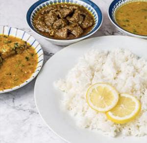 スペシャルマトンと魚カレーのセット