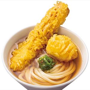 【温】ちく玉天うどん