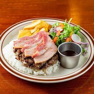 ベーコンハンバーグステーキ