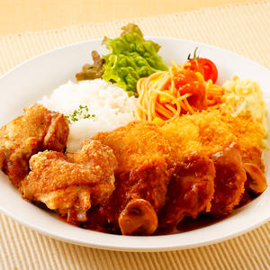 チキンカツセット＆唐揚げ 【深夜】