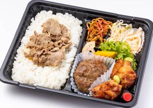 DTユーリンチ・ハンバーグ・豚カルビ弁当