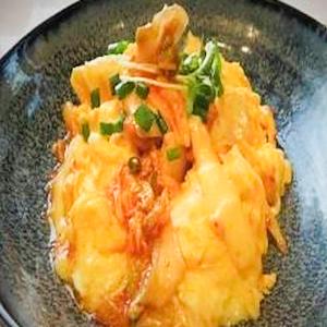 キムチチーズ卵炒め
