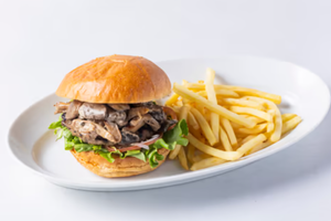 きのこビーフハンバーガー