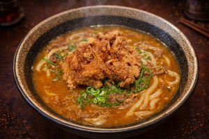 #和風唐揚げカレーうどん