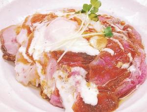 ローストビーフ＆ローストポーク丼(ハーフ＆ハーフ)