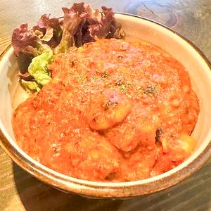 濃厚ソース海老チリ丼