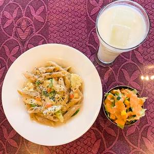 チキンと野菜のクリームペンネパスタセット(cream pasta set)