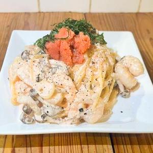 明太子クリームパスタ