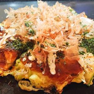 海鮮ミックス天 Mixed Seafood Okonomiyaki