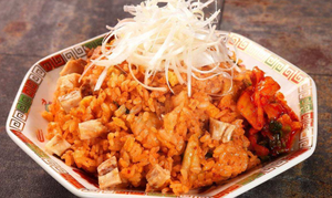 豚角煮キムチ炒飯大盛(ご飯360g+キムチ100g)