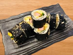 【間違いなしの定番】豚ソーセージの -王道キンパ-