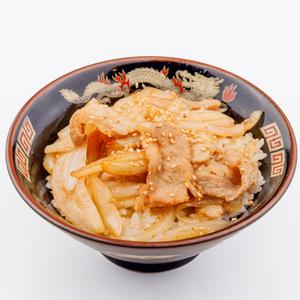 北海道らーめん みそ熊 ミニ生姜焼き丼