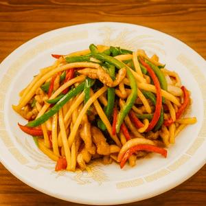 青椒肉絲とチャーハンセット