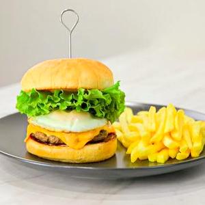 エッグチーズバーガー(ポテト付き)