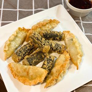 海苔巻き＆揚げ餃子(＆)