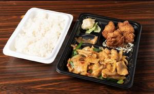 モツとニラ炒め弁当