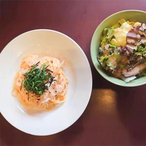 明太パスタ