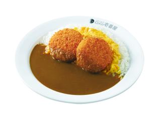 クリームコロッケカレー(カニ入り)(2個)+スクランブルエッグ