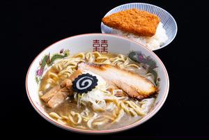 煮干し中華そばセット(タレかつご飯付き)