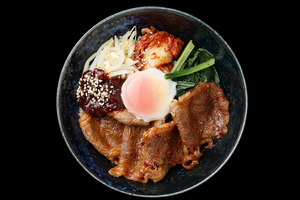 特上和牛カルビビビンバ丼(卵なし)