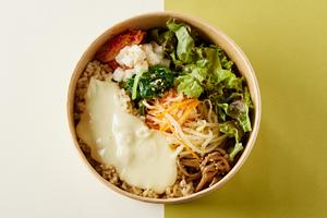 【韓国】モッツァレラチーズの玄米ビビンバ Mozzarella Cheese Bibimbap