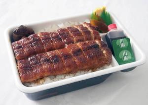 備長炭 手焼きうなぎ きざみ弁当(竹) 肝焼付き