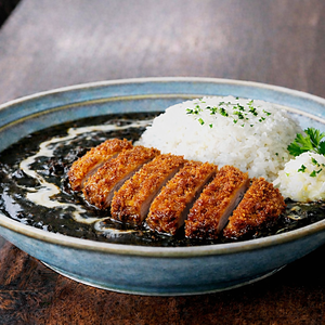 ロースカツ 黒カレー・Pork Loin Katsu Black Curry