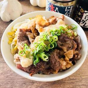 二郎系にんにくカルビ丼