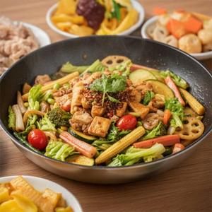1日分の野菜を喰らう。ヘルシー特製サラダ仕立ての麻辣湯