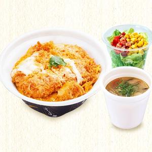 熟成ロースかつ丼　とん汁サラダセット