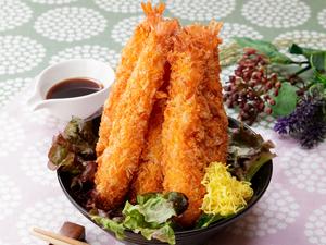 【中濃ソース】シンプル海老フライ丼