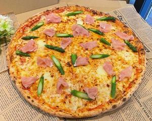 【25cm】 生ハムとアスパラのピザ