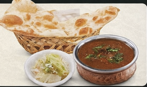 豚カレーセット サラダ付 Pork curry naan set with salad