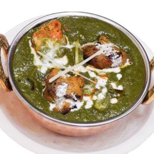 サグ(菠薐草)チキンカレー Saag (Spinach) ＆ Chicken Curry
