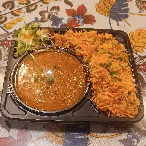 Biriyani Set with Curry and Nanビリヤニセットナン付き